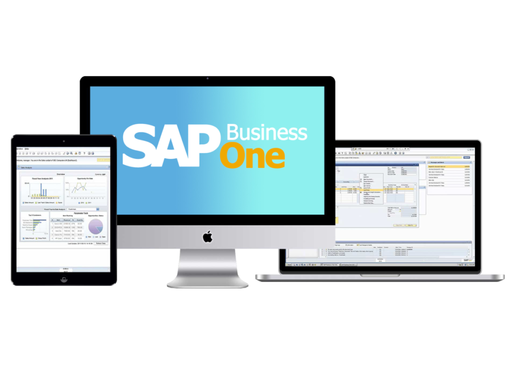 SAP Business One em desktop, tablet e smartphone